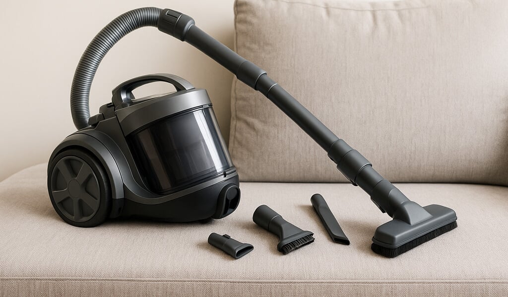 Aspirateur avec embouts textiles